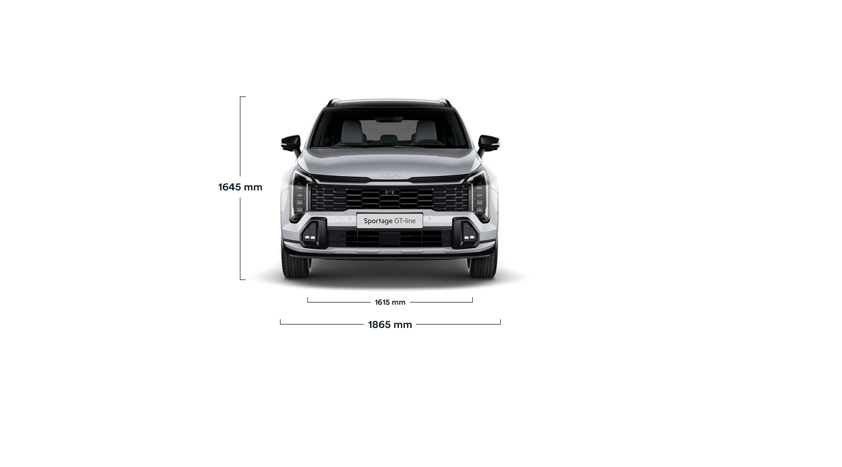 Kia Sportage Abmessungen - Frontansicht